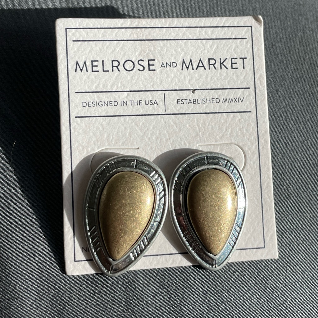 Nwt Melrose And Market Gold Silver Elegant Earring 25$